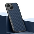thumbnail image 1 of Magnetic Phone Case for iPhone 14 Plus (Compatible with MagSafe) (Drop Protection) Fiber Pattern Design Slim Anti-Scratch Shockproof Anti-fall Anti-Fingerprint Phone Case,Darkblue, 1 of 16