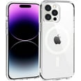 thumbnail image 1 of Magnetic Phone Case for iPhone 14 Pro Max, Clear Case Non-Yellowing Compatible with Mag Safe Wireless Charging Shockproof Protective Bumper Slim Cover, 1 of 10