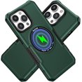 thumbnail image 1 of Magnetic Phone Case for iPhone 15 Pro Max Compatible with Magsafe, Military-Grade Shockproof Case with Built-in Magnet Circle for iPhone 15 Pro Max MS Blackish Green, 1 of 18