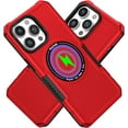 thumbnail image 1 of Magnetic Phone Case for iPhone 15 Pro Max Compatible with Magsafe, Military-Grade Shockproof Case with Built-in Magnet Circle for iPhone 15 Pro Max MS Red, 1 of 18