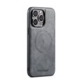 thumbnail image 1 of Magnetic Phone Case for iPhone 16, Classic Business Shockproof Protective Compatible with MagSafe Charging PU Leather Back Case for Men Women for iPhone 16 - Gray, 1 of 5