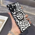 thumbnail image 1 of Magnetic Phone Case For iPhone 16 Pro,Compatible with Mag-Safe,Luxury Leopard Print Pattern Design,With Lens Film,Shockproof Protection Anti-fall Electroplated Rugged Phone Case,White, 1 of 11