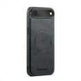 thumbnail image 1 of Magnetic Phone Case for iPhone Air, Classic Business Shockproof Protective Compatible with MagSafe Charging PU Leather Back Case for Men Women for iPhone Air - Black, 1 of 4