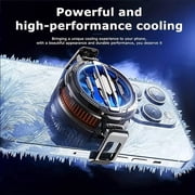 Magnetic Phone Cooler - Portable Lightweight Cooling Fan with Magnet & Colorful Lights for Gaming, Travel, Indoor & Outdoor Use | Quick Icing Technology