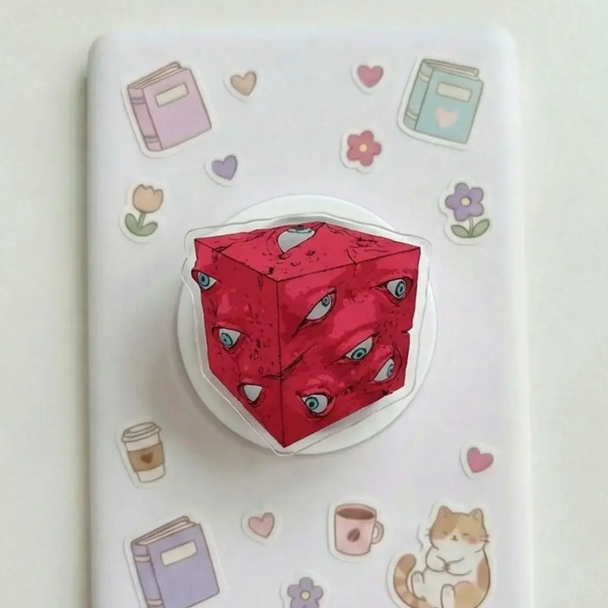 Magnetic Phone Grip Cursed Object Cube E-readerholder – Red Box With ...