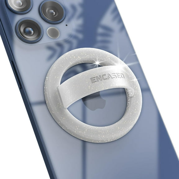 Magnetic Phone Grip Holder (Compatible with MagSafe) Thin Silicone Finger Loop Ring for iPhone (Glitter)