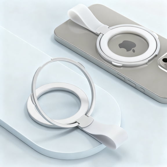 Magnetic Phone Grip Holder for MagSafe Ring Stand Holder Kickstand Compatible with MagSafe Accessories for iPhone 17 Air 16 Pro Max Plus 15/14/13/12&Android