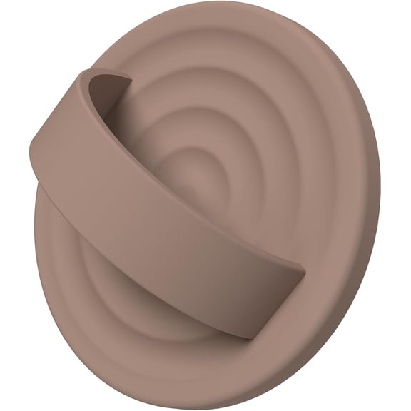 Magnetic Phone Grip Ring Holder, Liquid Silicone Magnet Cell Finger Loop, Compatible with Magsafe, Back of for iPhone 17/16/15/14/13/12 Series, Light Brown