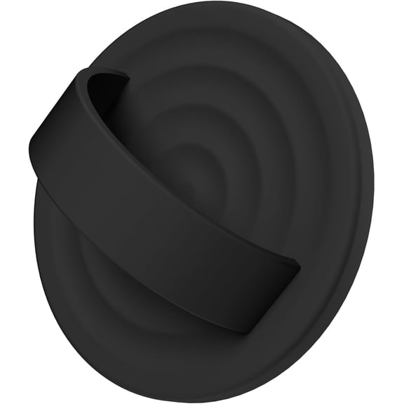 Magnetic Phone Grip Ring Holder, Liquid Silicone Magnet Cell Phone Grip Finger Loop, Compatible with Magsafe, Back of Phone for iPhone 17/16/15/14/13/12 Series, Black