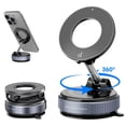 thumbnail image 1 of Magnetic Phone Holder for Car, Suction Cup Car Phone Holder for Windshield and Dashboard, 360° Adjustable Car Phone Mount with Strongest N60 Magnets, Compatible for iPhone17-12 Pro Max and Android, 1 of 9