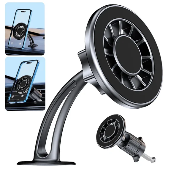 Magnetic Phone Holder For Car, Dashboard Car Phone Holder Mount Air Vent 2 In 1