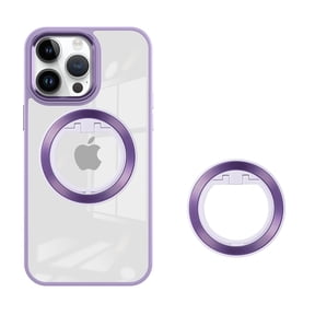 Magnetic Phone Ring Holder for MagSafe, Magnetic Phone Ring Grip Finger Kickstand with Two-Sided Magnet for MagSafe Car Mount Compatible with iPhone, Android, MagSafe Accessories, Purple
