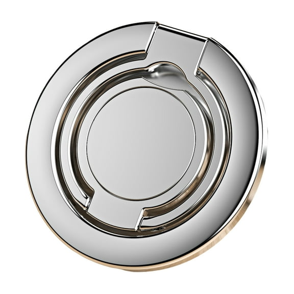 Magnetic Phone Ring Holder Stand Zinc Alloy Finger Grip Kickstand for IPhone Smartphones Adjustable 180 Degrees Angle Strong Magnetic Car Mount