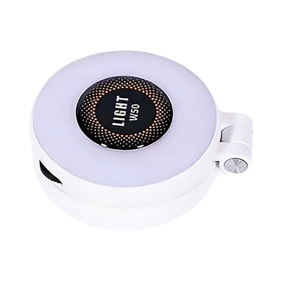 Magnetic Phone Ring Light, White Portable Pocket Selfie Light, 1 Pack Clip-On Dimmable LED Fill Light, for Live Streaming Handheld Makeup Photography Outdoor Vlogging Portrait Shooting