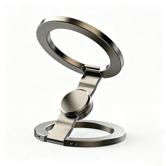 Magnetic Phone Stand Fidget Spinner – 2-in-1 Precision Bearing, 360° Flip, Aluminum, with Strong Magnetic Rings & Metal Ring