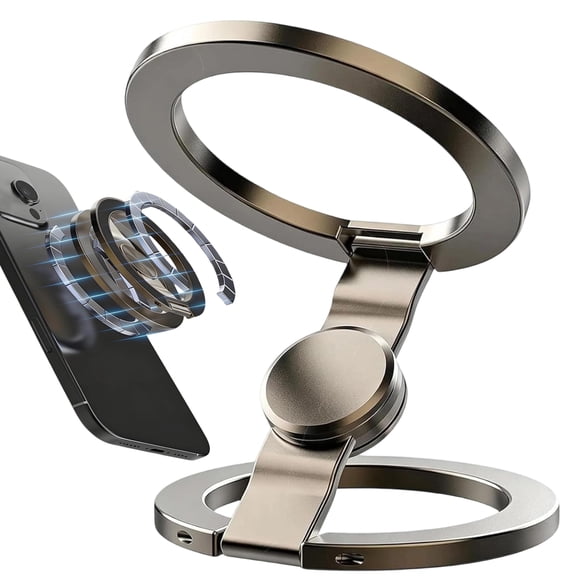 Magnetic Phone Stand Fidget Spinner, Foldable 360° Rotating Magnetic Phone Holder for IPhone Samsung, Car and Desk Use