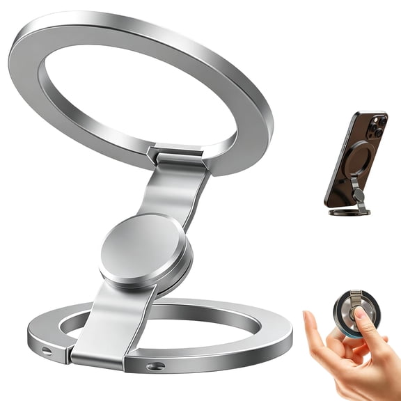 Magnetic Phone Stand Fidget Spinner, Strong Dual-Sided Magnet, 360° Rotating Grip for iPhone, Samsung, Gym, Home and Travel
