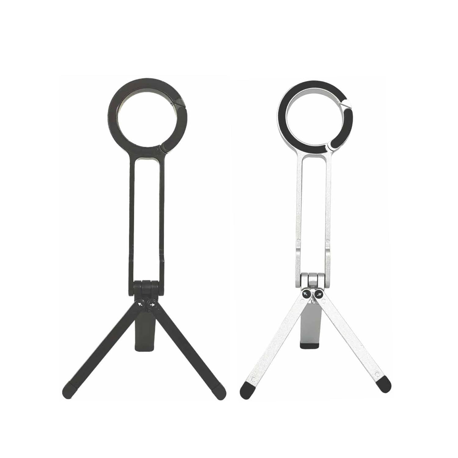 Magnetic Phone Tripod for iPhone, Ma38 Portable Phone Holder Mini Tripod for Magsafe, Ma 38 Aluminium Double-Sid Stand with Strong Magnets & Foldable Hook, 180° Rotation Cold Shoe Mount Color Mixing