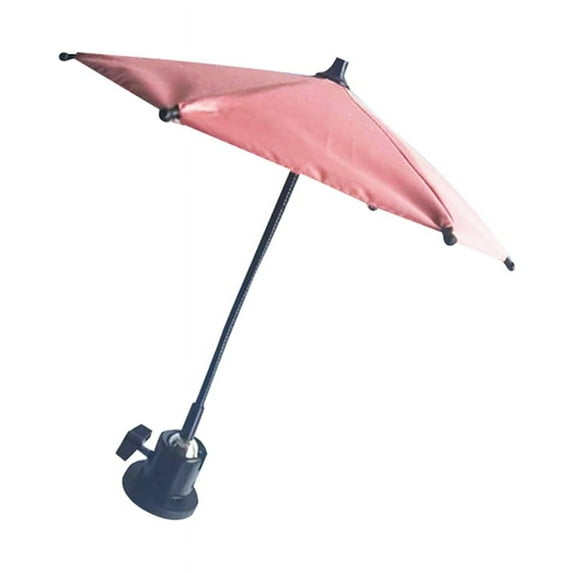 Magnetic Phone Umbrella for Sun Outdoor Phone Sun Shade Shield Sun Protection Multi-Angle Mini Umbrella Universal Pink