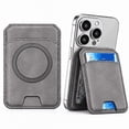 thumbnail image 1 of Magnetic Phone Wallet Stand, Card Holder with RFID Blocking for iPhone 18 Pro/Pro Max, iPhone 17/16/15/14/13/12 Series, Gray, 1 of 8