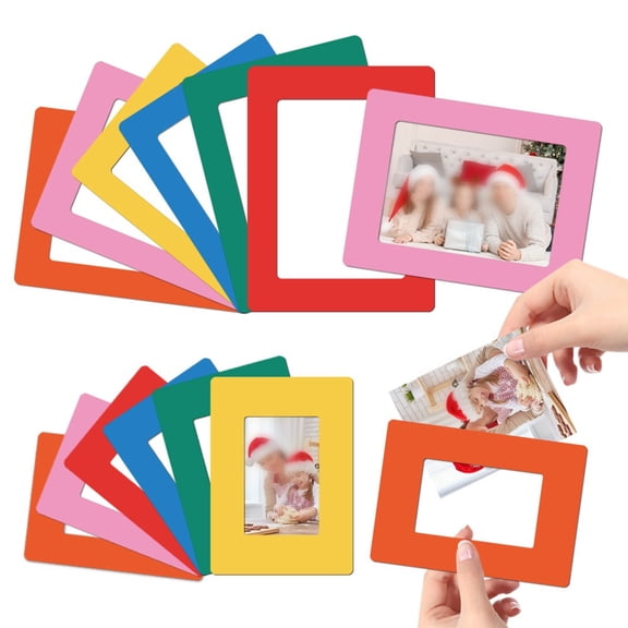 Magnetic Photo Frames Refrigerator Magnets Holds 3.5x5in,2.5x3.5 Inches Picture