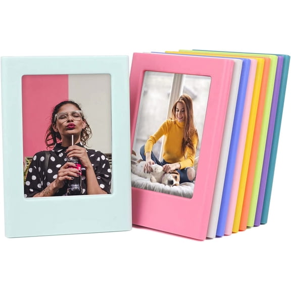Magnetic Picture Frame for Fujifilm Instax Mini Film, 2x3 inch Mini Picture Frame for Refrigerator Polaroid Photo Frame Magnets Photo Holder for Fridge DIY Collage Magnet for Office/Home,10 Pack
