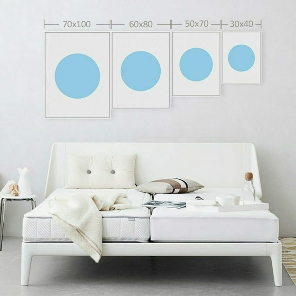 Magnetic Pine Wood Photo Frame Set for Posters 21cm-51cm Hanging Display