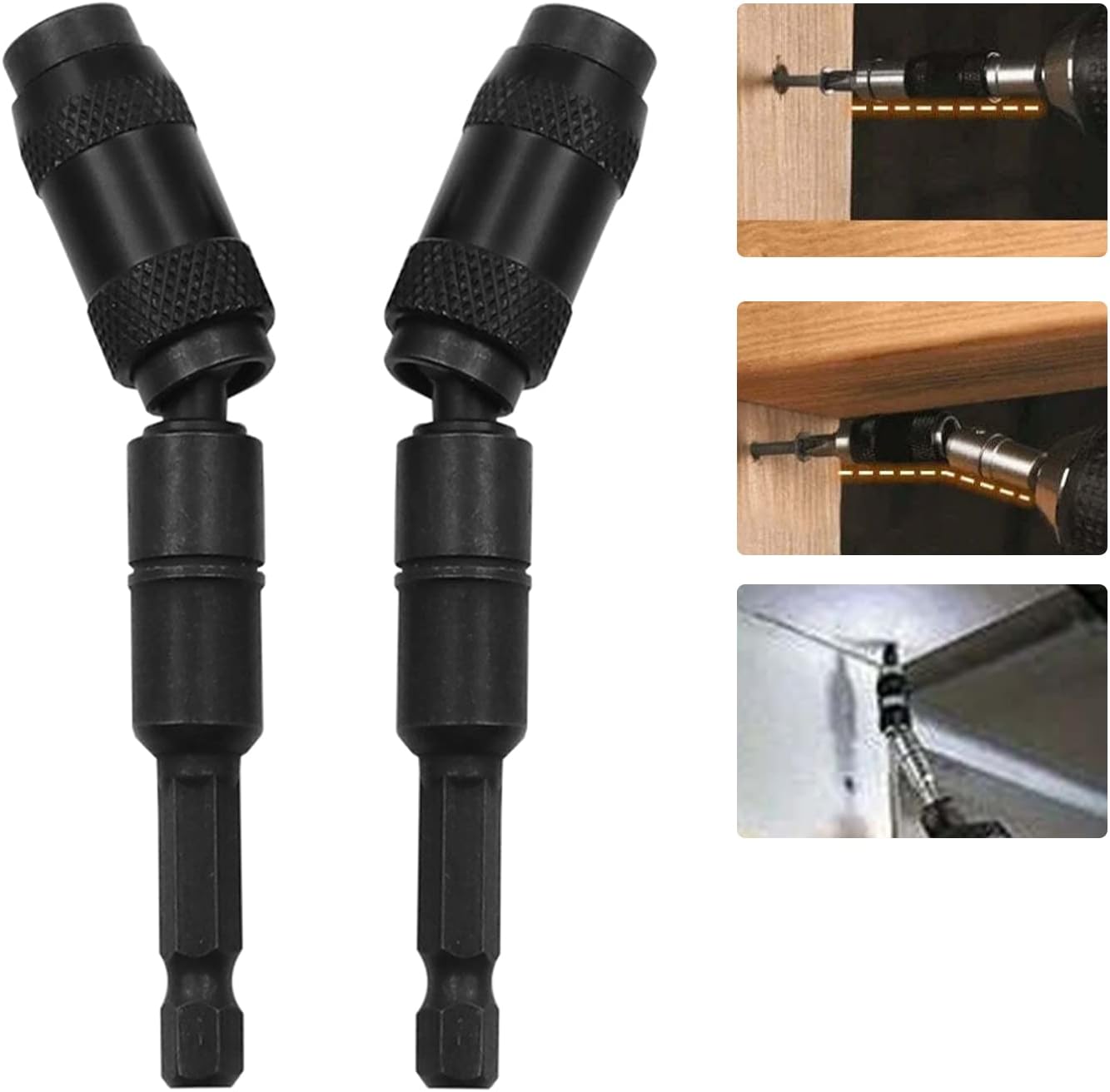 Pivot Drill Bit Holder, Pivoting Bit Holder Bendable, Flexible