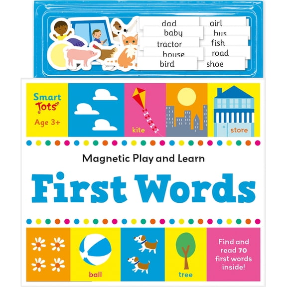 Magnetic Play & Learn First Words, (Board Book)