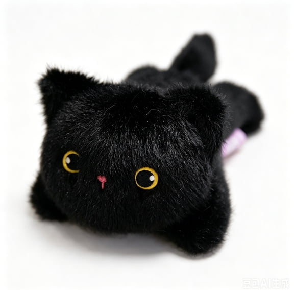 Magnetic Plush Cat Car Decor, 10 cm Kawaii Stuffed Animal Ornament for Car Exterior, Cute Magnetic Decoration for Dashboard, Side Mirror, Refrigerator, Locker, for Cats Lovers