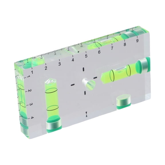 Magnetic Pocket Bubble Level 90/180 Transparent Acrylic For Gauge For Engraved Scale & Green Tube For RV Furniture Picture Frame Calibration DIY Tools