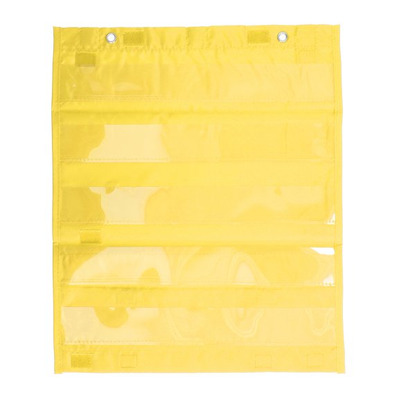 Magnetic Pocket Chart for Students 5 Rows Pockets Schedule Pocket Chart for Home School Activities For Boys Girls 3-6 Year Old