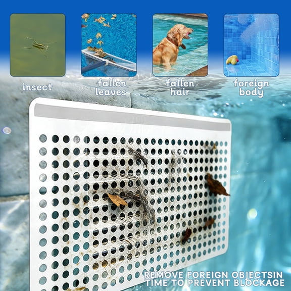 Magnetic Pool Skimmer Cover for Inground & Above Ground Pools  Durable Protective Skimmer Guard, Easy Install, Weatherproof Pool Maintenance Accessory