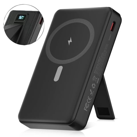 PGYOB Magnetic Power Bank 10000mAh, Wireless Power Bank, Portable Charger With 22.5W PD Fast Charging , LED Power Display for iPhone 15/16/14/13/12 Pro/Pro Max/Plus/Mini Series
