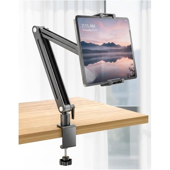 Magnetic Portable Monitor Stand 15.6" - up to 16" 18.5 inch Tablet Holder for iPad VESA Mount 75mm for Desk Adjustable Foldable 360 ° Swivel (Up to 18.5'')