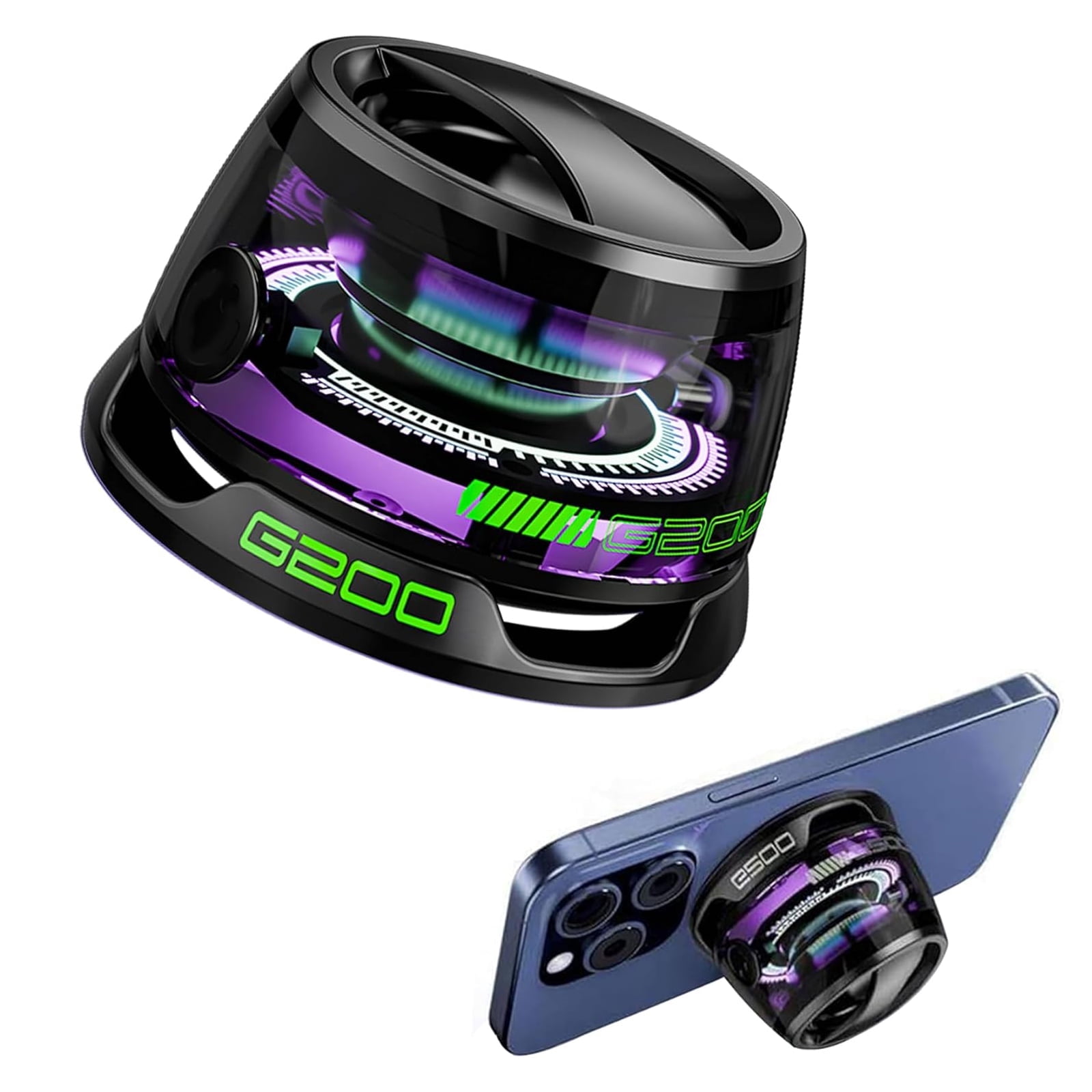 Magnetic Portable Bluetooth Speaker G200 - Mini Sound With Bluetooth 5.3 & Phone Holder, Perfect For On-the-Go
