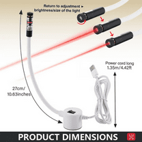 Magnetic Positioning Quilting Laser Light, Adjustable 650nm Beam for Sewing Machines, Crosshair Attachment for Precise Stitching & Seam Alignment (Dot) Sewing Machine Parts