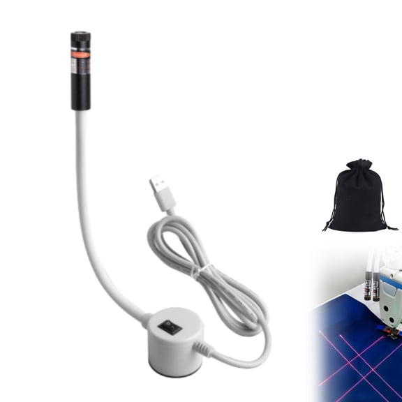 Magnetic Positioning Quilting Laser Light for Sewing Machine, Line Red Laser Light Guide for Stitching, Adjustable Magnetic Attachment,Hands-Free Precision Sewing & Quilting Aid Tool