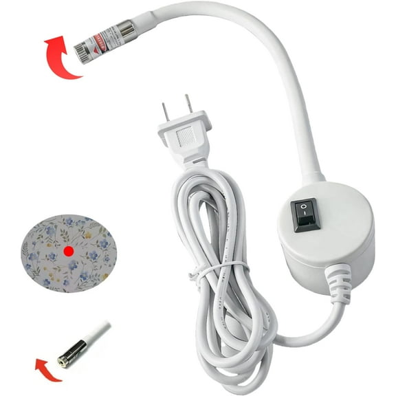 Magnetic Positioning Quilting Light, Adjustable Crosshair Laser Guide for Sewing Machines with 360° Rotation, Precision Alignment Tool for Quilting, Sewing & Crafting