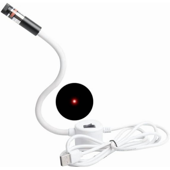 Magnetic Positioning Quilting Light for Sewing Machine, 2026 USB Cross Hair/Pinpoint/Line Red Stitch Light Guide for Precise Stitching, Sewing Guide with Bendable Arm (Width-Fixed, Dot)