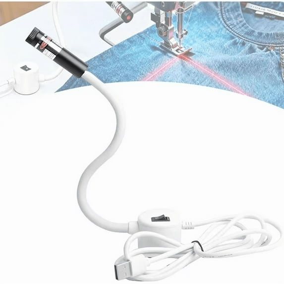 Magnetic Positioning Quilting Light for Sewing Machine, Adjustable Sewing Machine Laser Guide, Multi-mode Line/Cross/Dot Guiding Light for Different Sewing Tasks,j