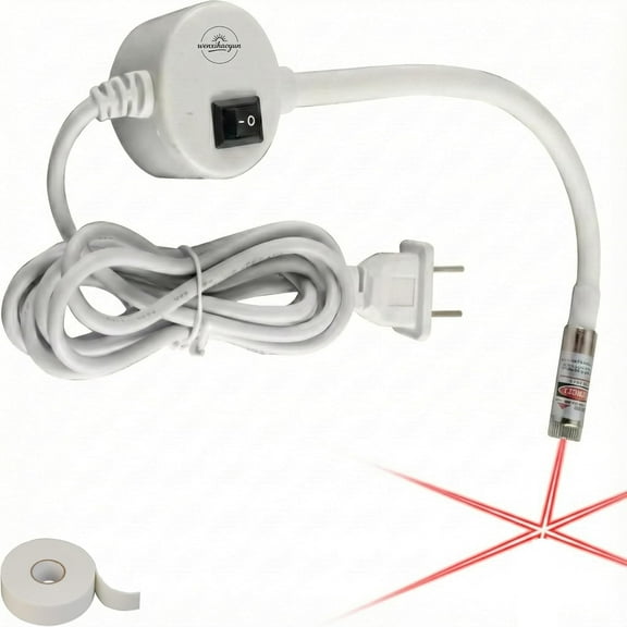 Magnetic Positioning Quilting Light Sewing Machine, Magnetic Positioning Quilting Light, 360° Red Adjustable Dot/Straight Line/Crosshair Precision Stitching