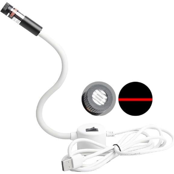 Magnetic Positioning Quilting Light for Sewing Machine, Sewing Guide Light Red, Magnetic Sewings Machine Lights for Precision with Adjustable Dot/Straight Line/Crosshair Projection(Lines*1pc)