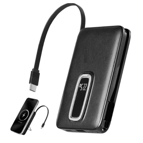 Magnetic Power Bank 10000 mAh Battery Pack Wireless MagSafe-Compatible Portable Charger