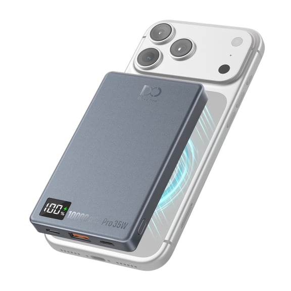 Magnetic Power Bank 10000mAh with Digital Display, PD35W Bidirectional & 15W Wireless Fast Charging, Compatible with iPhone 17/16/15/14/13/12 Pro Max