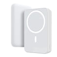 thumbnail image 1 of Hendoct 5000mAh Magnetic Wireless Portable Charger Power Bank Compatible with iPhone 15/14/13/12 Series, White, 1 of 12