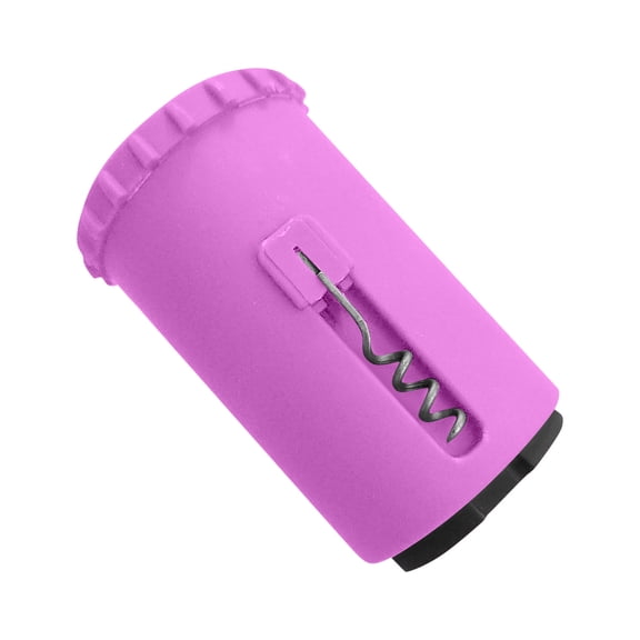 Magnetic Press Type Wine Opener, 3-In-1 Automatic Push Pull Bottle Cap Remover, Multifunctional Bar Tool For Twist Off Caps, Magnetic Press Type Wine Opener For Home Bar And Parties(Purple)