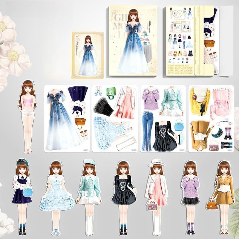 open lace back dress Imagimake DIY Magnetic Dress-Up Princess |Pretend Play Magnetic Toys for  Kids | 30 Magnetic Dresses & Accessories | Interchange & Create Unlimited  Outfits | Birthday Gift for 3,4,5,6,7,8 Year Old Girl : Toys & Games main image 0