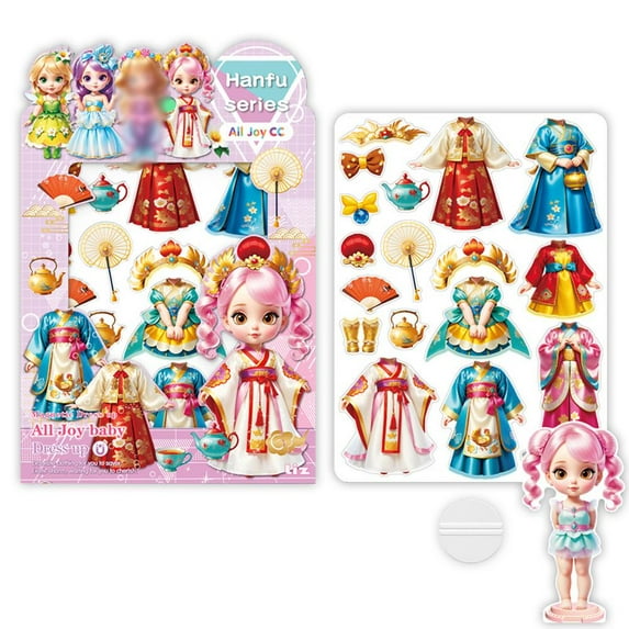 Magnetic Princess Dress Up Paper Doll Magnetic Dolls Gifts Up Dress New V9G9