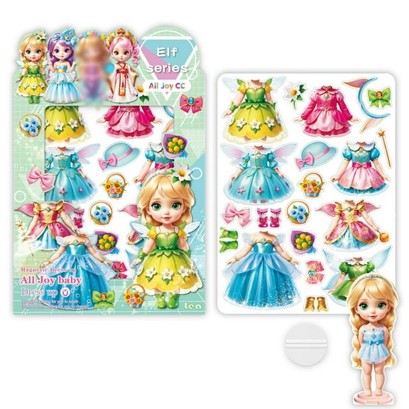 Magnetic Princess Dress Up Paper Doll Magnetic Dolls Up New Gifts O9W9 Kits R9E6